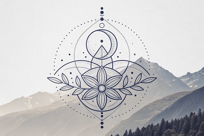 create a minimalist fine line tattoo design