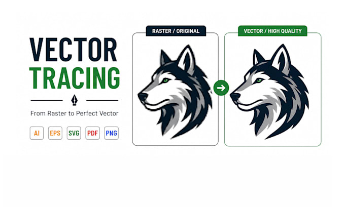 convert logo or image to high quality vector using pen tool