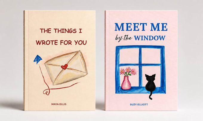 design charming hand illustrated book cover