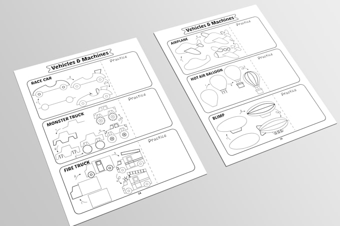 create how to draw pages for children
