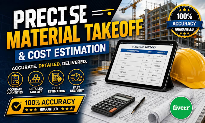 provide accurate quantity takeoff and cost estimation