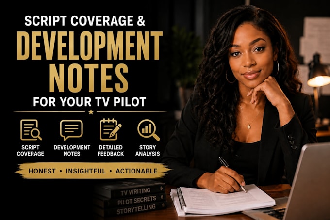 provide script coverage and development notes for your TV pilot
