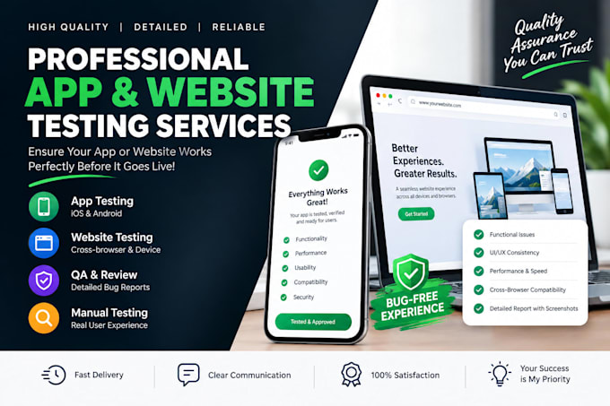 do app testing, QA and review, app review, website testing, manual testing