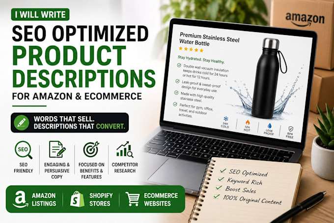 write SEO optimized product descriptions for ecommerce