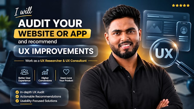 audit your website or app and recommend UX improvements