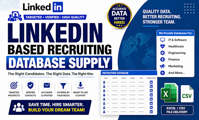 do linkedin based recruiting database supply