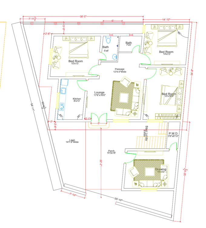 convert PDF or image to autocad 2d drawing