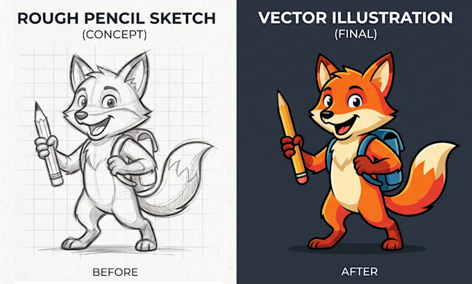 redraw or convert logo to vector