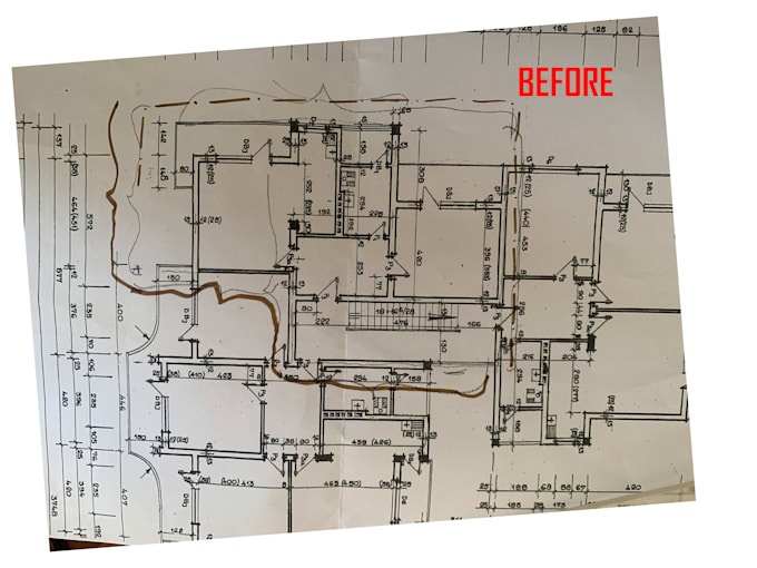 quickly convert PDF, image, or sketch to autocad floor plans in 24 hours