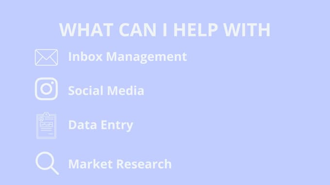 be your virtual administrative and marketing assistant