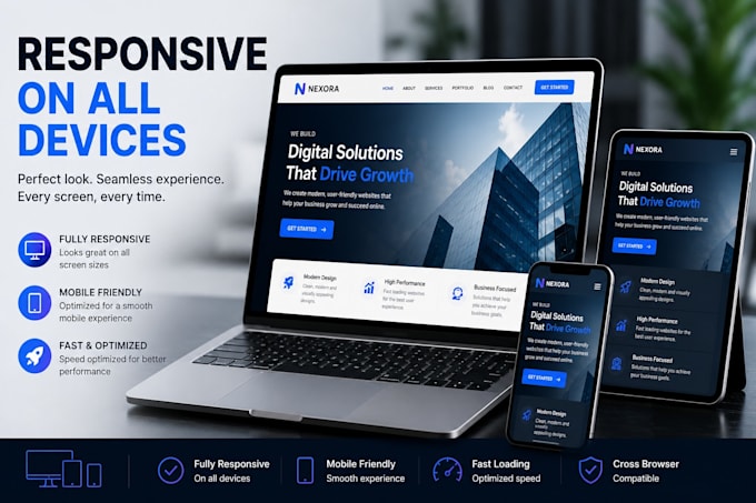 create a modern and professional website