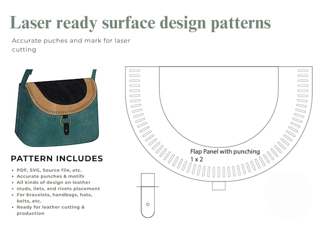 create laser cut surface pattern design