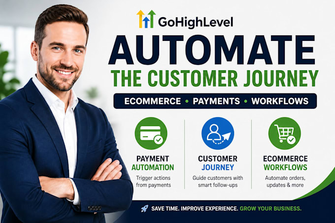 automate gohighlevel ecommerce payment customer workflows