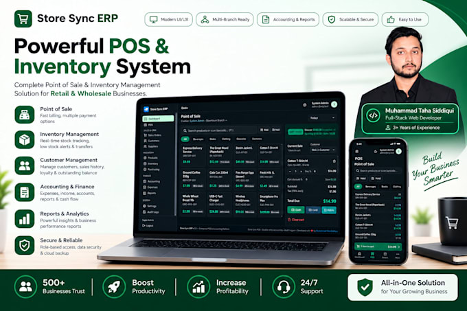 develop point of sale inventory management system pos system