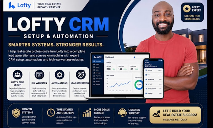 set up lofty crm lofty website design lofty website redesign lofty smart plan