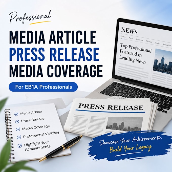 provide eb1a media coverage, press release and media article