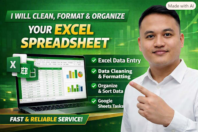 clean, format and organize your excel spreadsheet