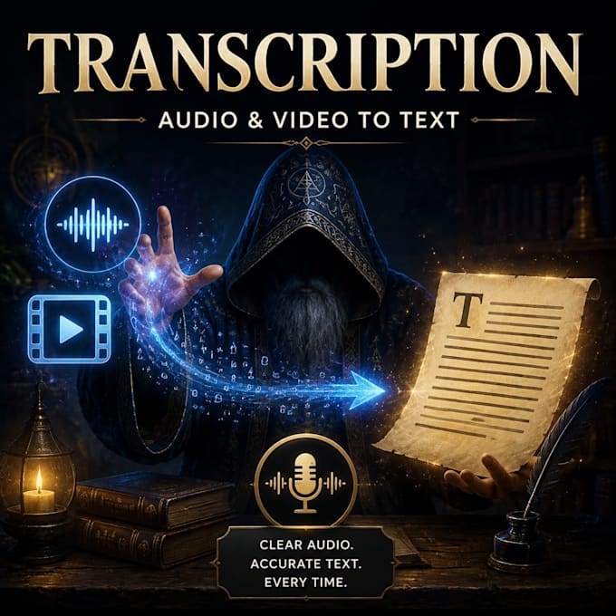 do english audio and video transcription