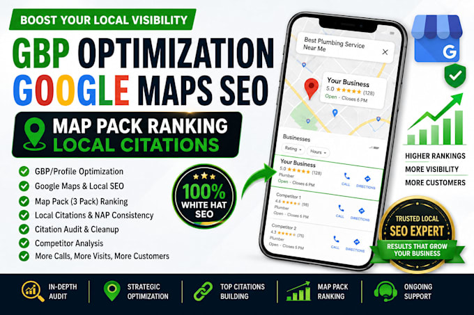 do gbp optimization, google maps SEO  local citations for ranking