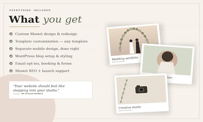 design showit website redesign showit template design showit customization