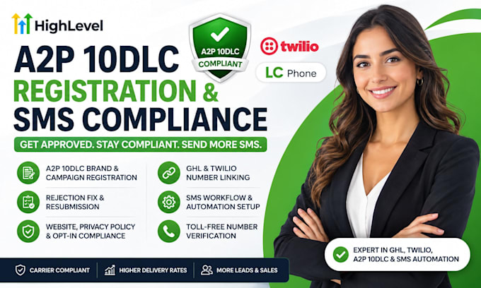 setup ghl a2p phone verification and ghl SMS compliance