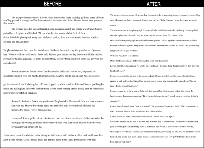 proofread your fiction novel or manuscript