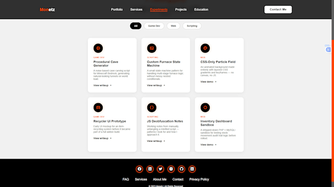 create a modern responsive personal portfolio website