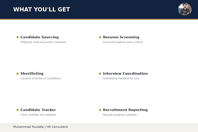 provide end to end recruitment and talent acquisition support