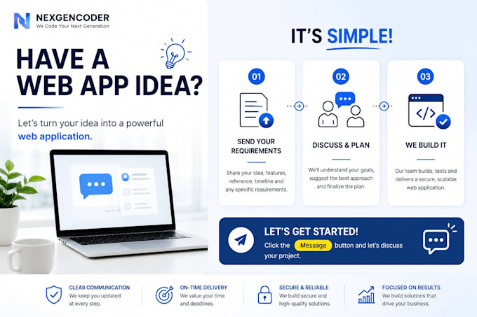 develop a custom web app with full stack development