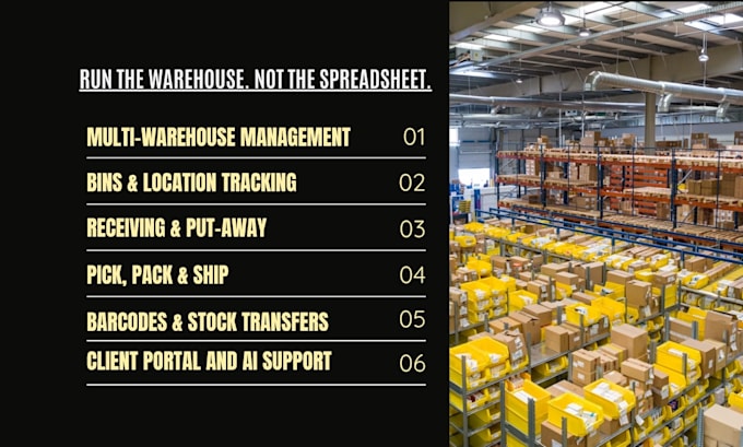 build a custom warehouse management system