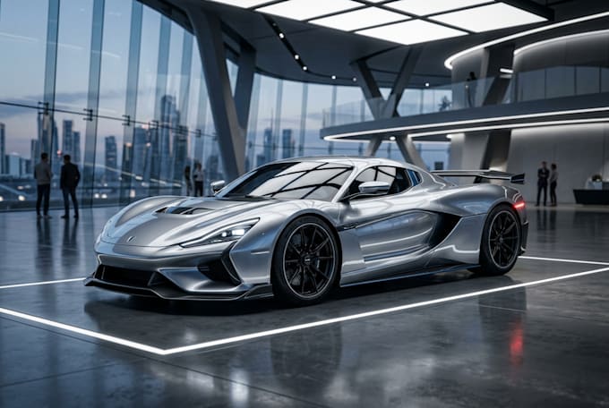create 3d car modeling, vehicle rendering and photorealistic 3d rendering