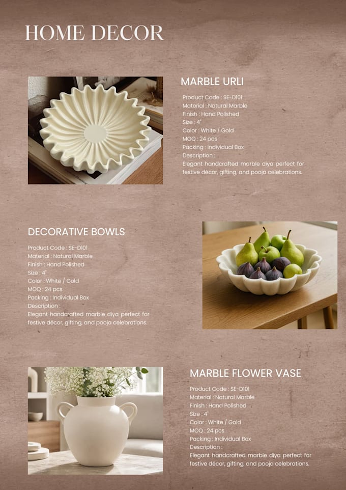 create a product or company catalog