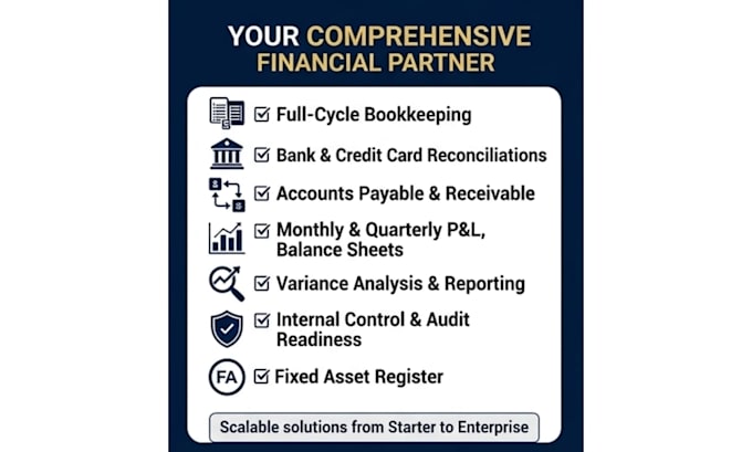 prepare financial statements, balance sheet, and variance analysis
