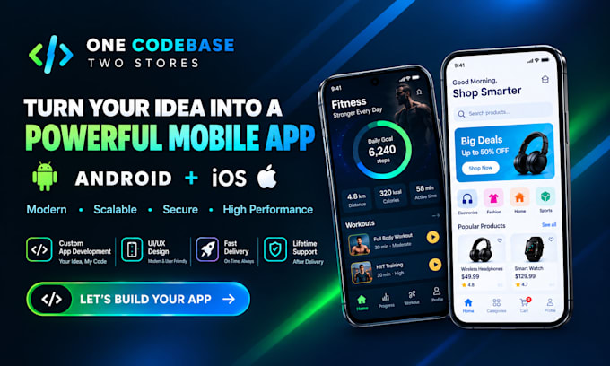 do mobile app development for android and ios app