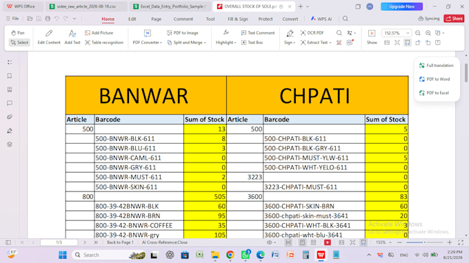 professional excel data entry and web research