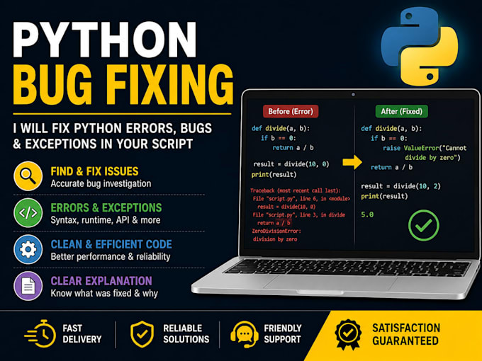fix python errors, bugs, exceptions and scripts