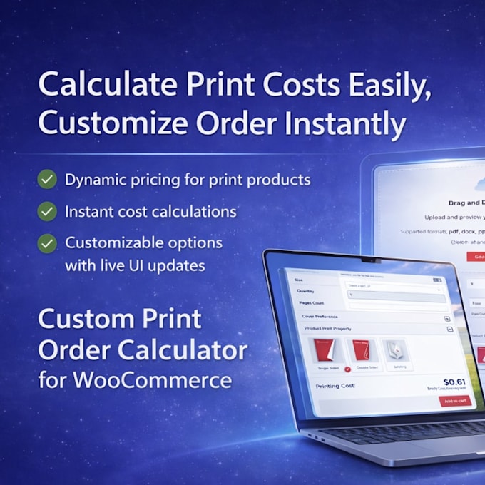 woocommerce plugins, print engines, or custom API integrations