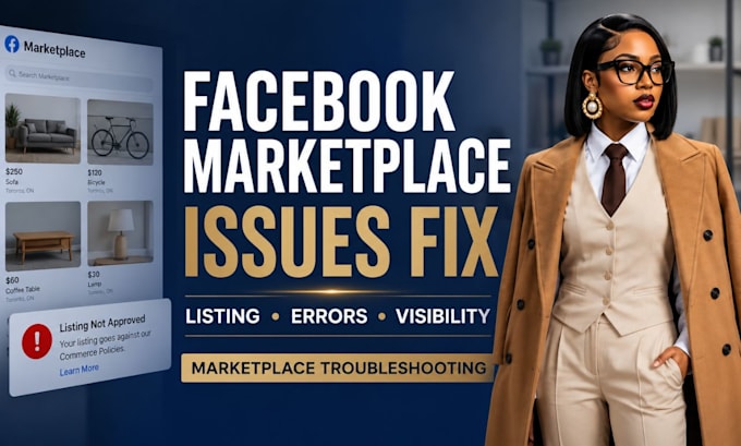 fix facebook marketplace issues and listing problem