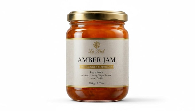 create a realistic jam jar packaging mockup for your brand