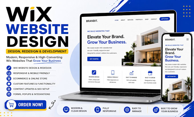 wix website design wix redesign wix website development wix online store