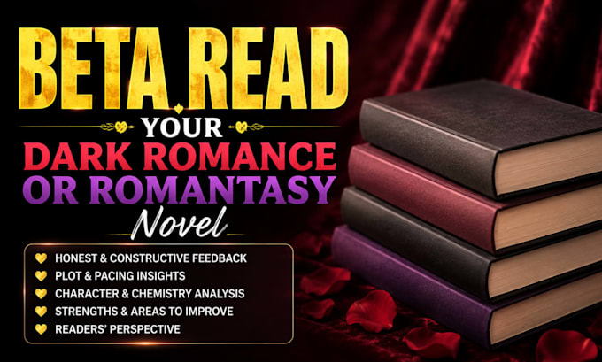 beta read your dark romance or romantasy novel
