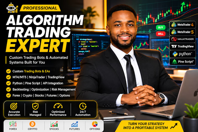 build algorithmic trading systems forex bot, mt4, mt5, ninjatrader, pine script
