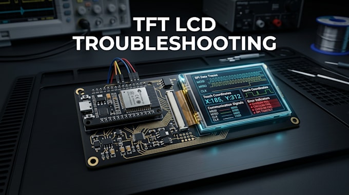 troubleshoot and fix tft lcd display interface and touchscreen problems
