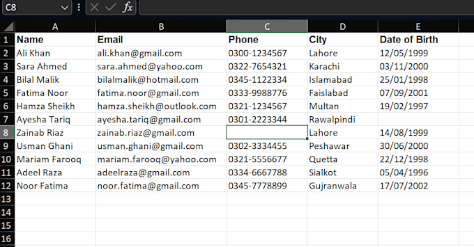 clean and organize your messy excel data