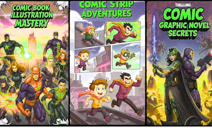draw a professional cover for your graphic novel