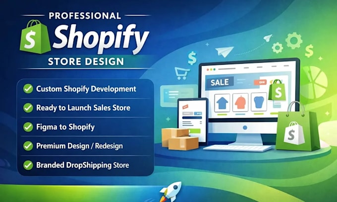 build shopify store, redesign shopify store, shopify dropshipping store