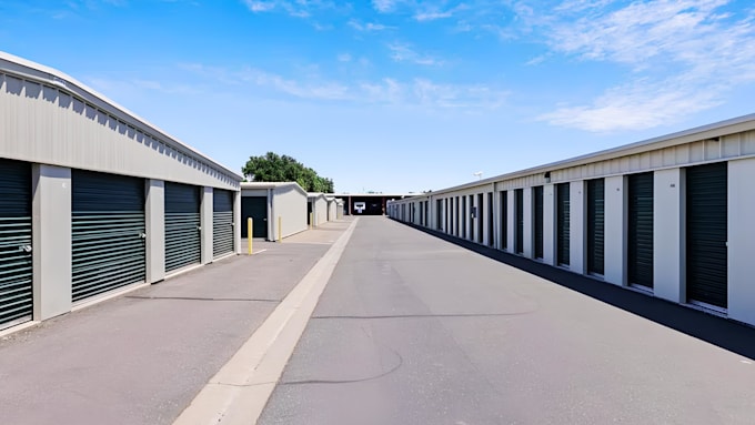 design 3d self storage facility, storage room, warehouse storage facility