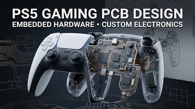 design ps5 gaming accessory pcb and embedded electronics hardware