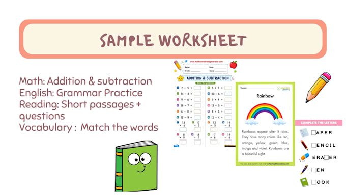 create engaging and printable worksheets for kids