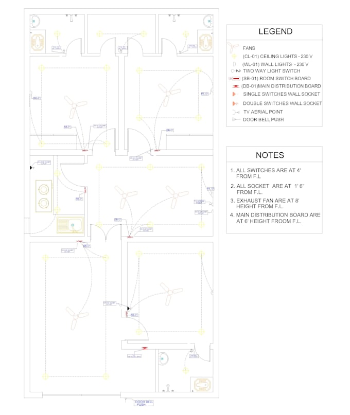 create professional 2d autocad house floor plans